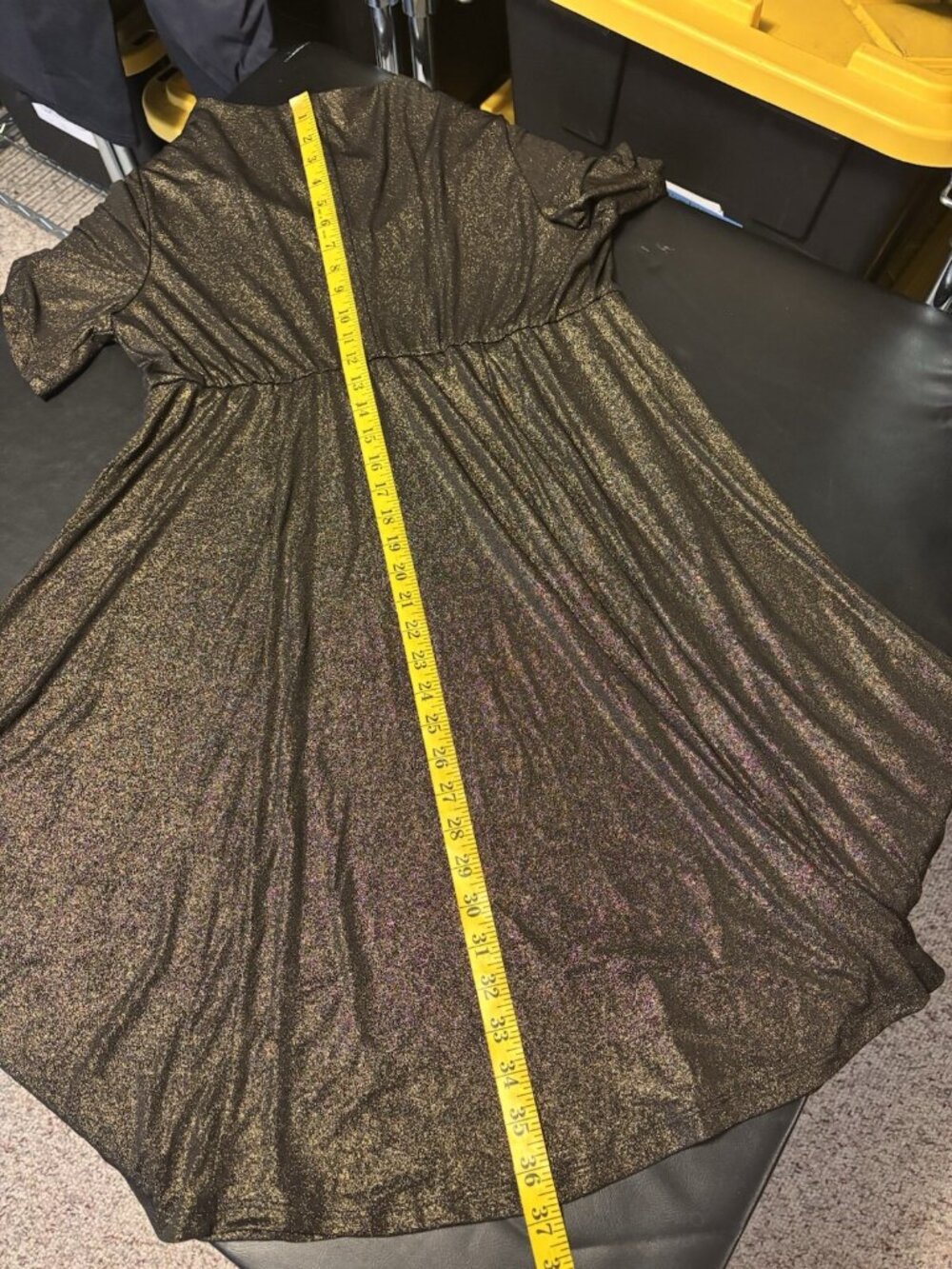 Torrid Size 1X dress metallic short sleeve festive cocktail party Plus Curvy NWT - Picture 8 of 10
